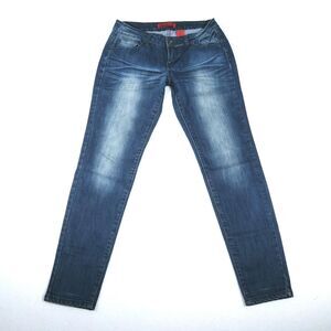 Zanadi Jeans Womens 11 - 30x31 Skinny Low Rise Dark Blue Wash